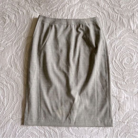 REISS - Aleggra Pencil Skirt - Gray - Picture 2 of 14